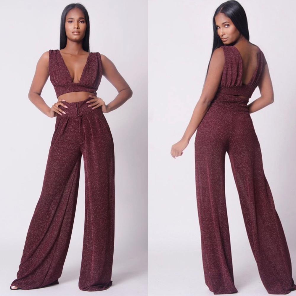The Metallic 2 pc Pant Set